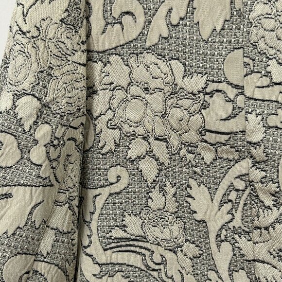 EVAN PICONE Black Label Blazer Cream Jacquard Damask Sz 12 Career 3 Button - Picture 5 of 10